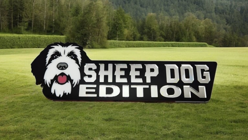 Sheepdog Car Badge Laser Cutting Car Emblem CE119-Jolura