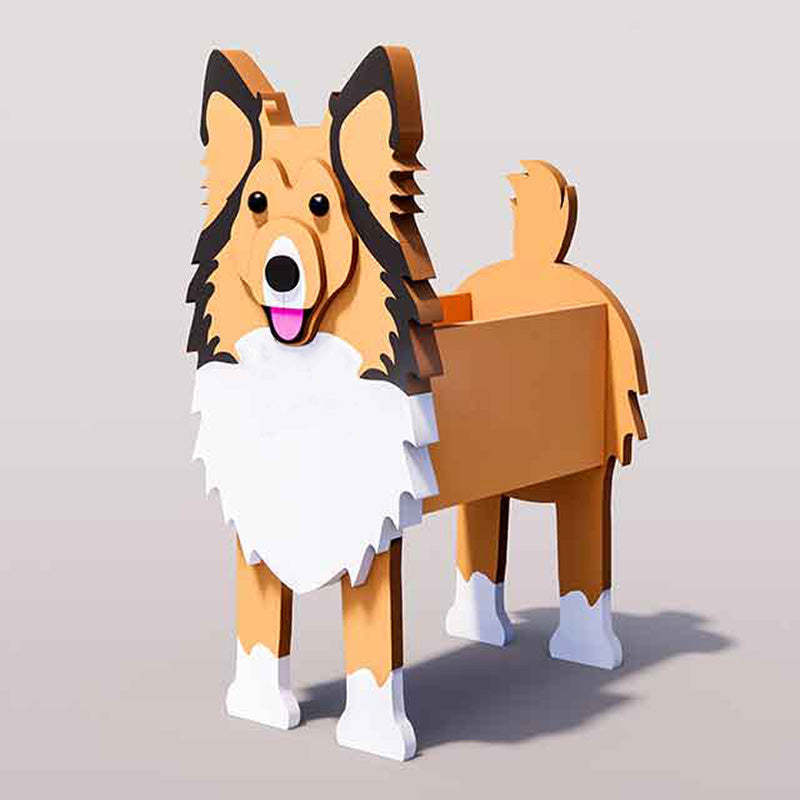 Shetland Sheepdog Planter AP082-Jolura