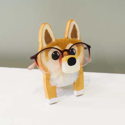 Handmade Glasses Stand F259 Lovely ShibaInu-Jolura