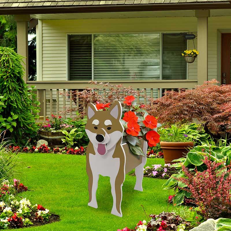 Shiba Inu Planter AP083-Jolura