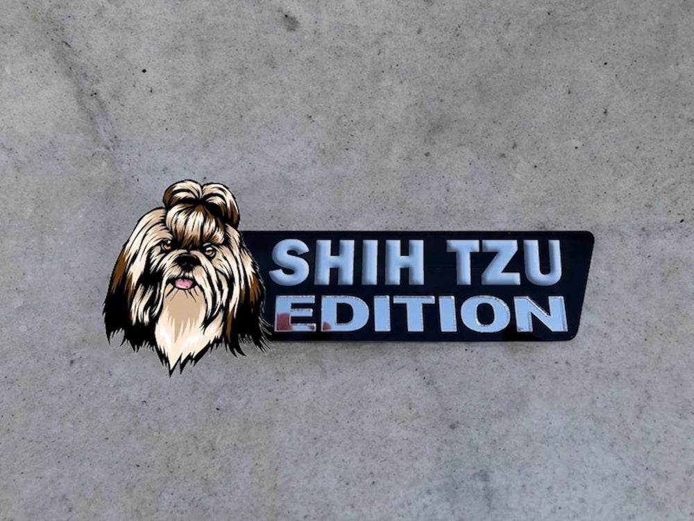 Shih Tzu Car Badge Laser Cutting Car Emblem CE060-Jolura
