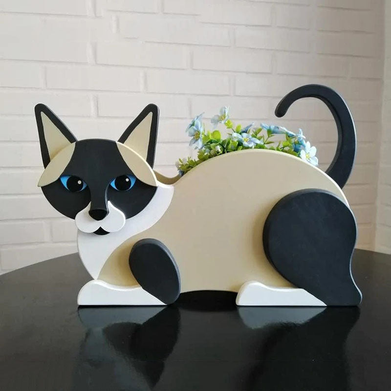 Siamese Cat Planter AP074-Jolura