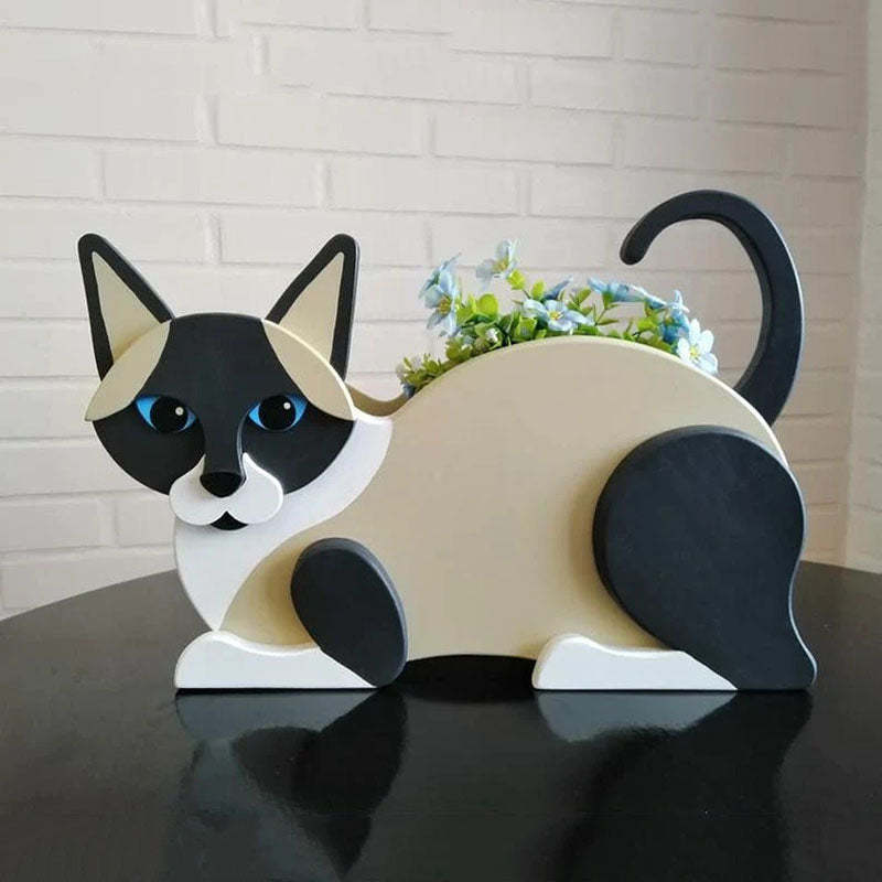 Siamese Cat Planter AP074-Jolura