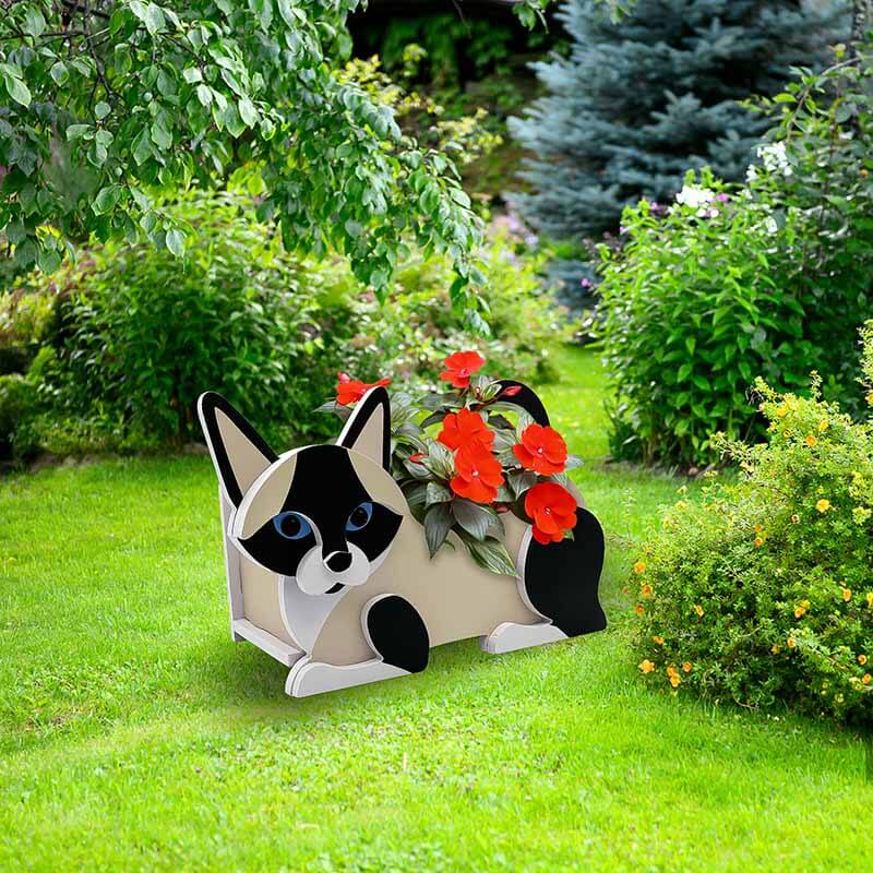Siamese Cat Planter AP074-Jolura