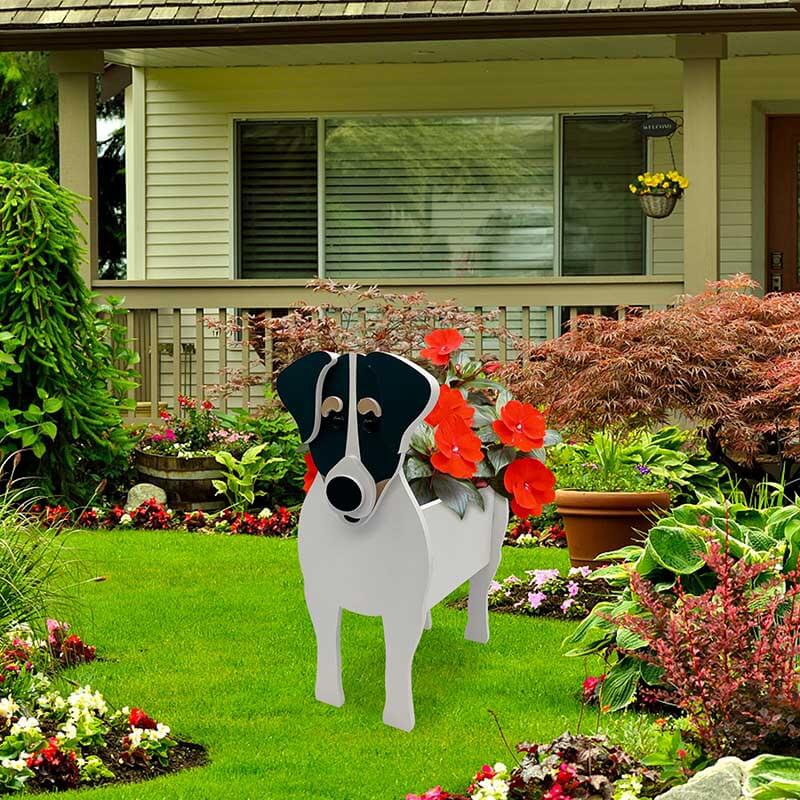 Smooth Fox Terrier Planter AP115-Jolura