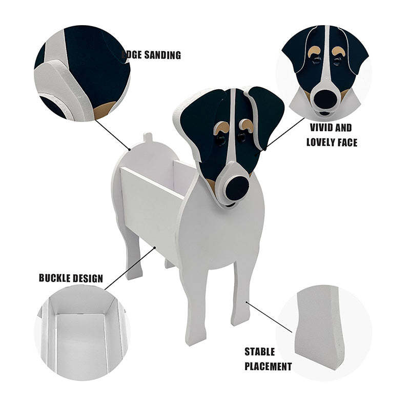 Smooth Fox Terrier Planter AP115-Jolura