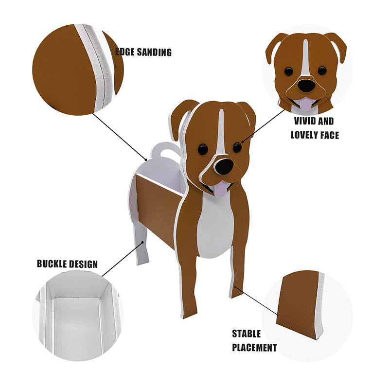 Staffordshire Bull Terrier Planter AP041-Jolura