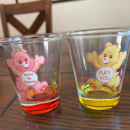 Swear Bears Shot Glasses - 6 Pieces-Jolura