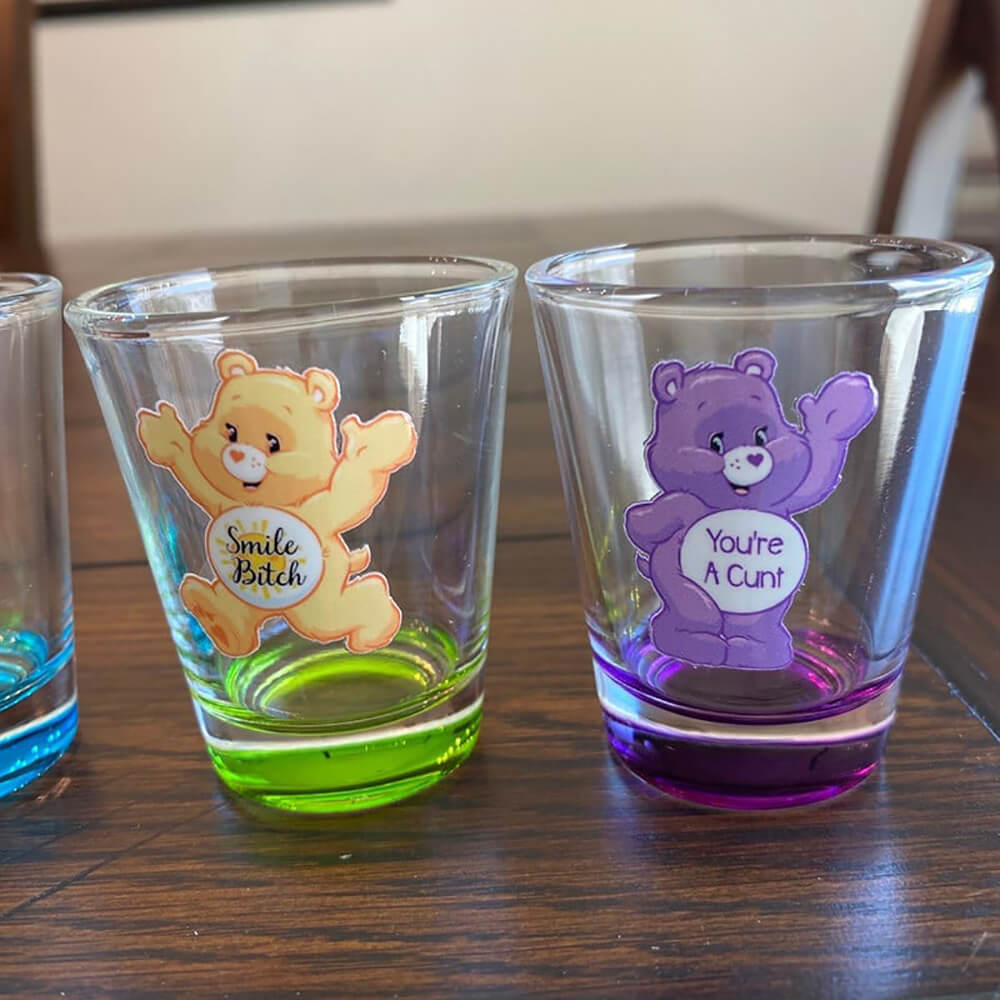 Swear Bears Shot Glasses - 6 Pieces-Jolura