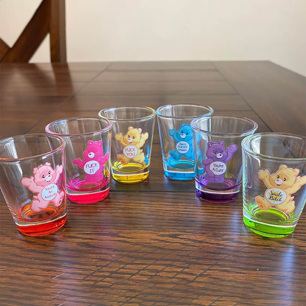 Swear Bears Shot Glasses - 6 Pieces-Jolura