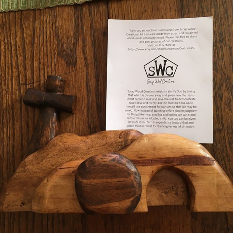 The Empty Tomb Easter Scene and Cross-Jolura