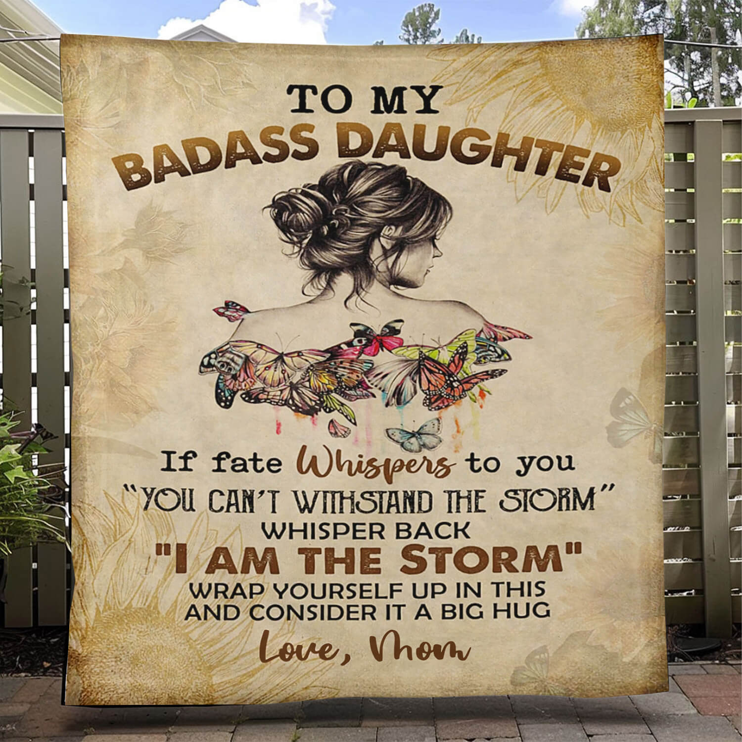 To My Daughter/Granddaughter - A945 - Premium Blanket