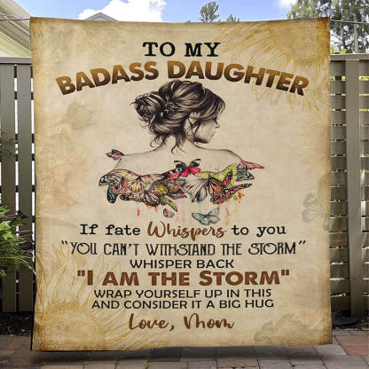 To My Daughter/Granddaughter - A945 - Premium Blanket