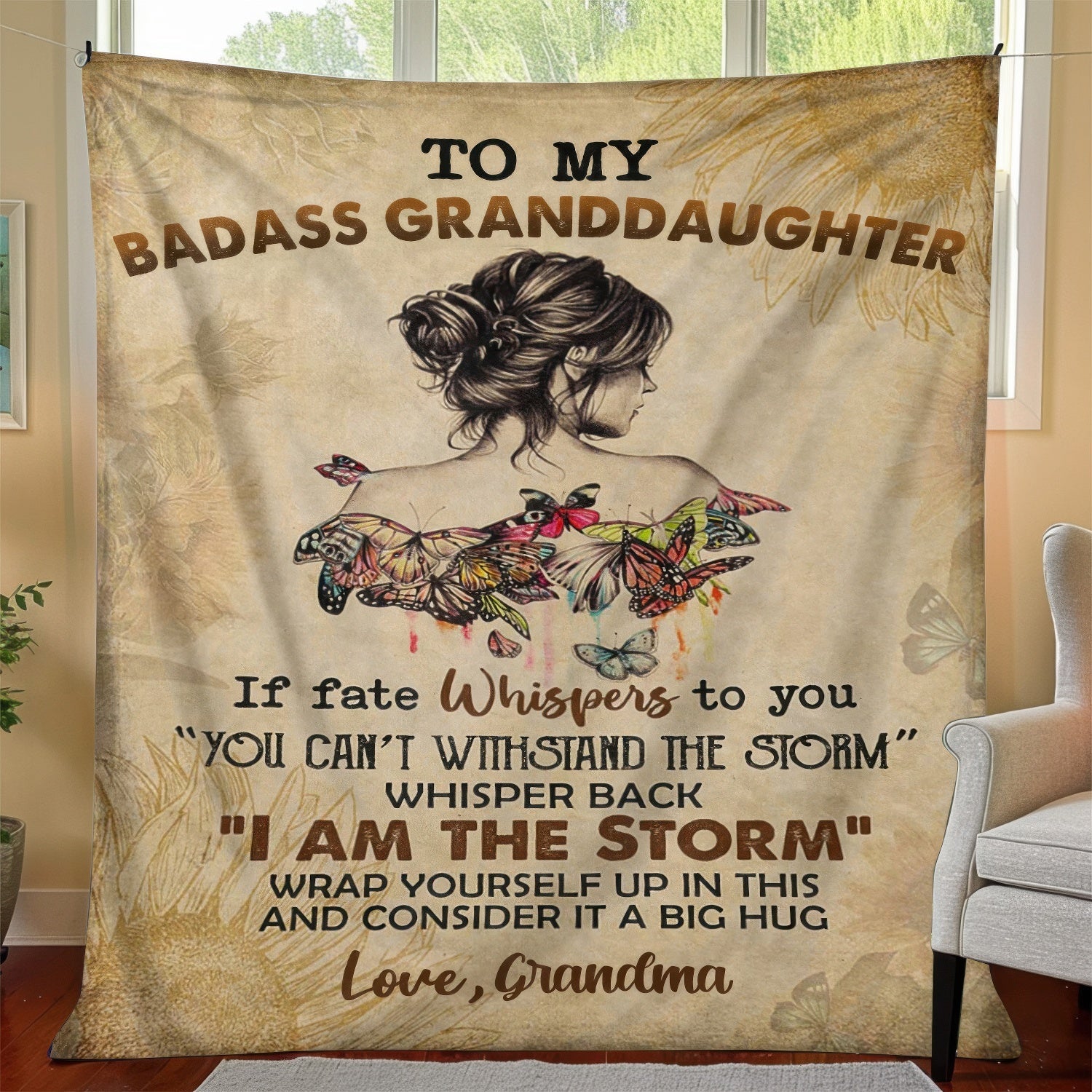 To My Daughter/Granddaughter - A945 - Premium Blanket
