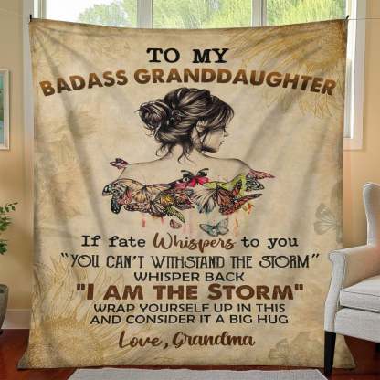 To My Daughter/Granddaughter - A945 - Premium Blanket