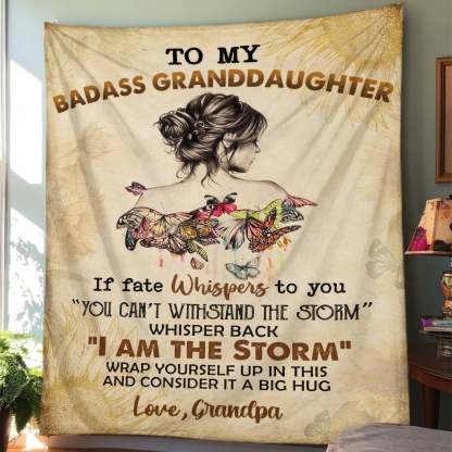 To My Daughter/Granddaughter - A945 - Premium Blanket