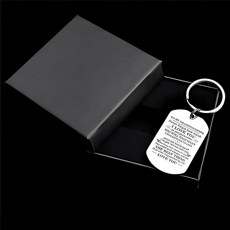 To My Granddaughter - Just Do Your Best - Inspirational Keychain-Jolura