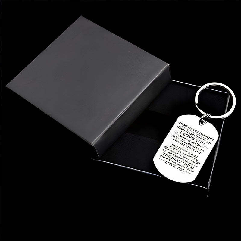 To My Granddaughter - Just Do Your Best - Inspirational Keychain-Jolura