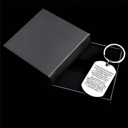 To My Granddaughter - Just Do Your Best - Inspirational Keychain-Jolura