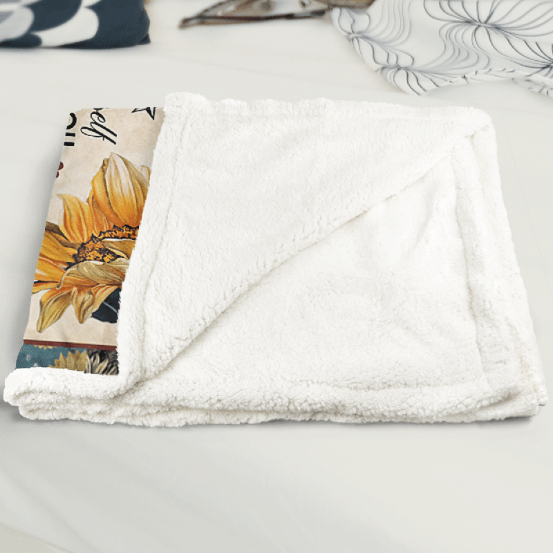 To My Daughter - Wolf Flower A300 - Premium Blanket-Jolura
