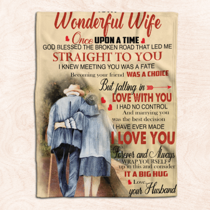 To My Wife - From Husband  - F009 - Premium Blanket-Jolura