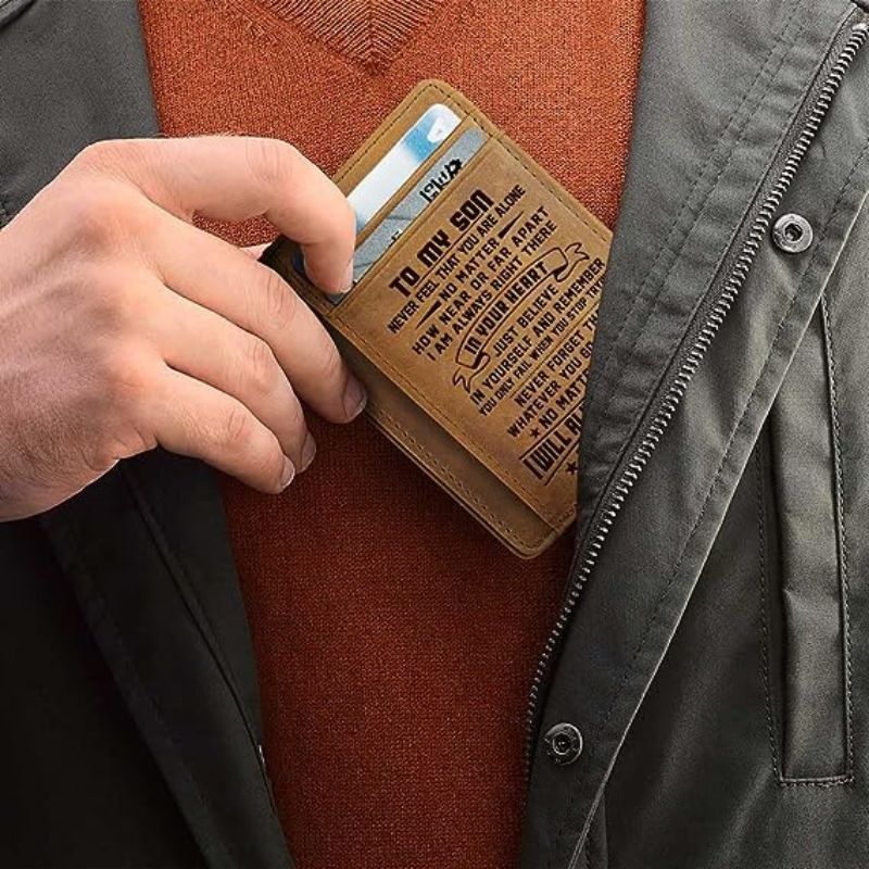 Mom&Dad To Son - No Matter What I Will Always Love You - Card Wallet-Jolura