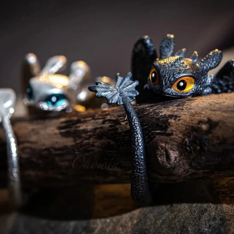 To My Love - Adjustable Toothless Couple Rings-Jolura