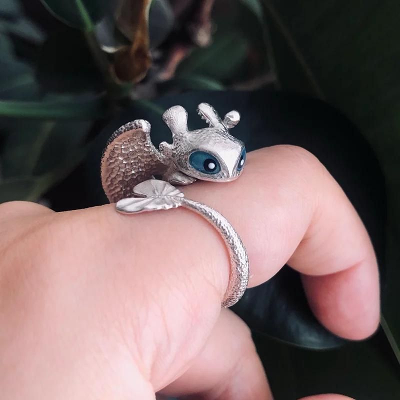 To My Love - Adjustable Toothless Couple Rings-Jolura