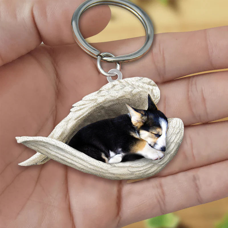 Sleeping Angel Acrylic Keychain Tricor Corgi SA104-Jolura