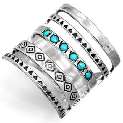 ❤️Silver Southwestern Style Turquoise Ring-Jolura