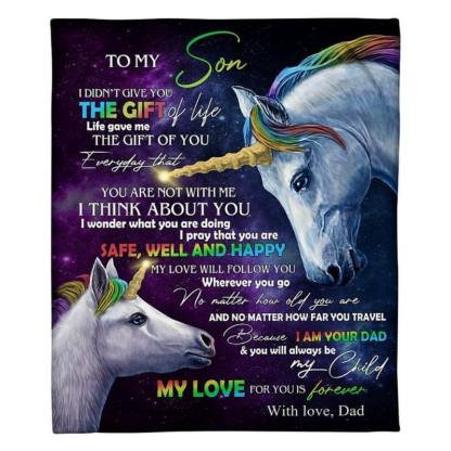 To My Son - From Dad - A318 - Premium Blanket-Jolura