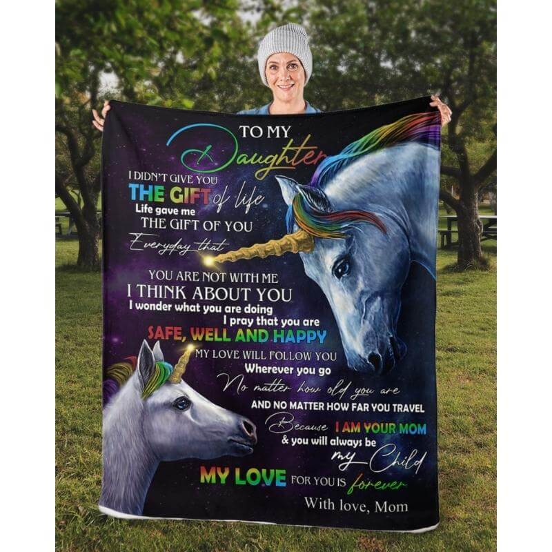 To My Daughter - From Mom - A318 - Premium Blanket-Jolura