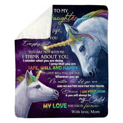 To My Daughter - From Mom - A318 - Premium Blanket-Jolura