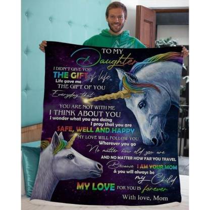 To My Daughter - From Mom - A318 - Premium Blanket-Jolura