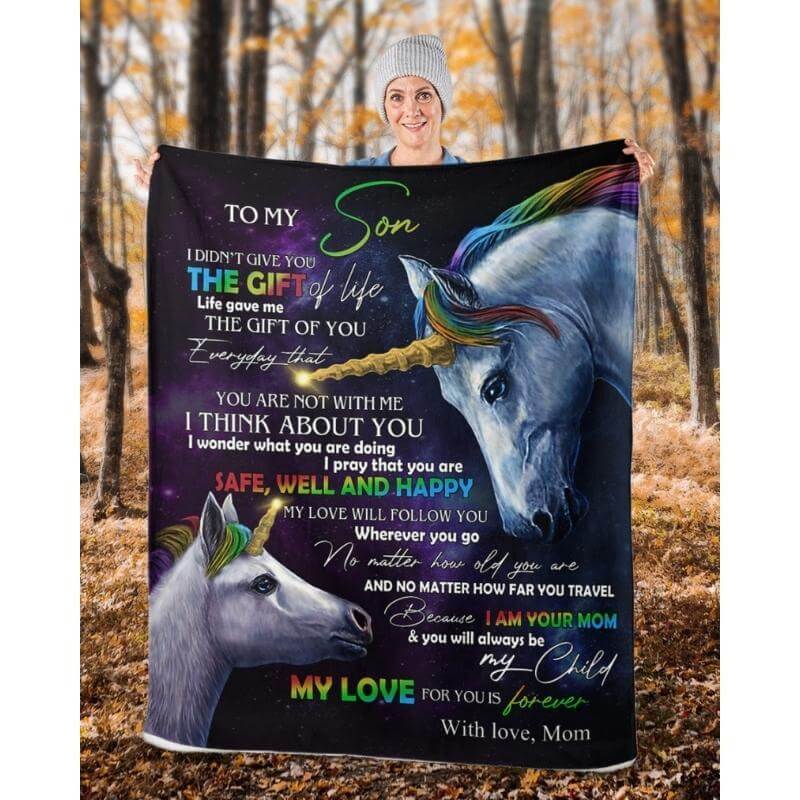 To My Son - From Mom - A318 - Premium Blanket-Jolura