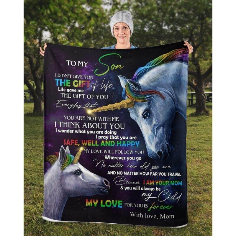 To My Son - From Mom - A318 - Premium Blanket-Jolura