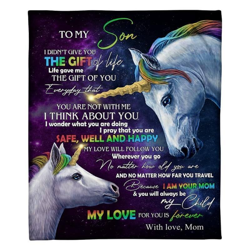 To My Son - From Mom - A318 - Premium Blanket-Jolura