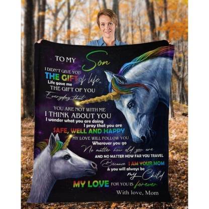 To My Son - From Mom - A318 - Premium Blanket-Jolura
