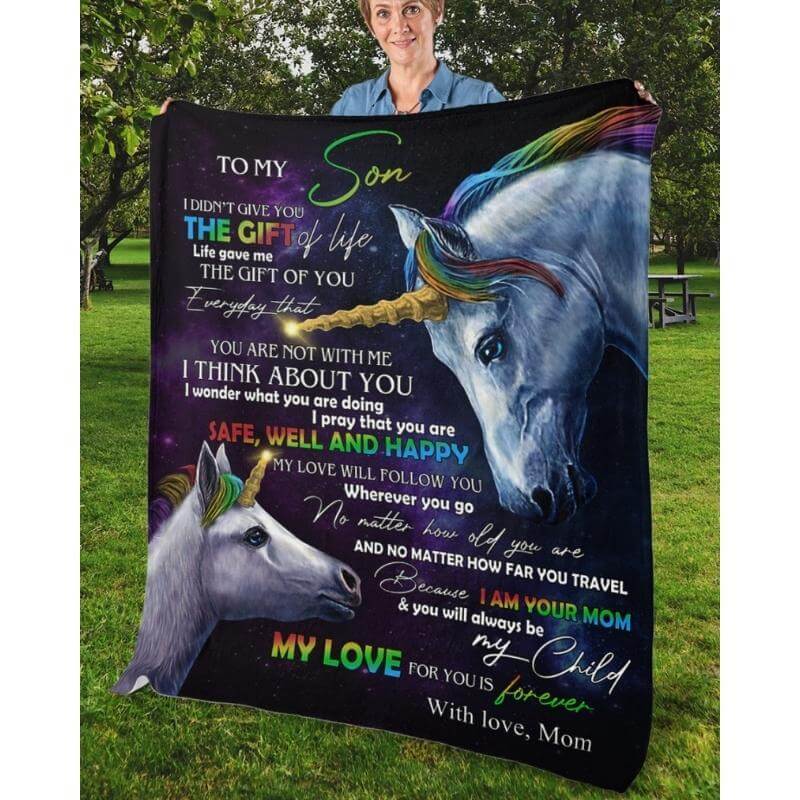 To My Son - From Mom - A318 - Premium Blanket-Jolura