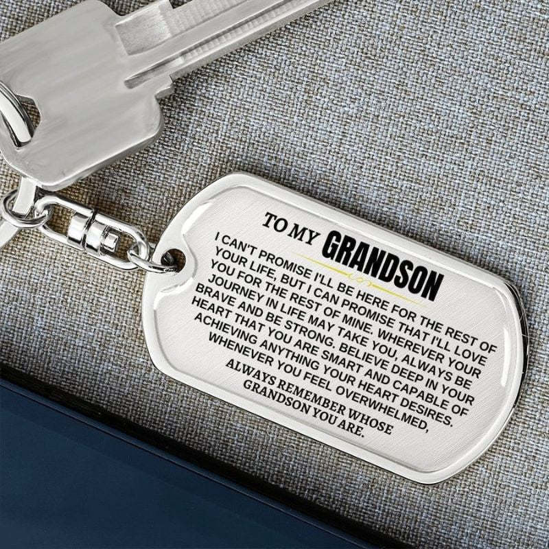 To My Grandson - Unique Keychain-Jolura