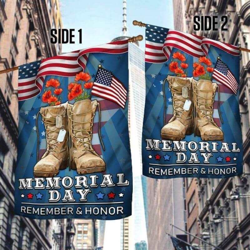 Memorial Day Veteran Remember and Honor Flag-Jolura