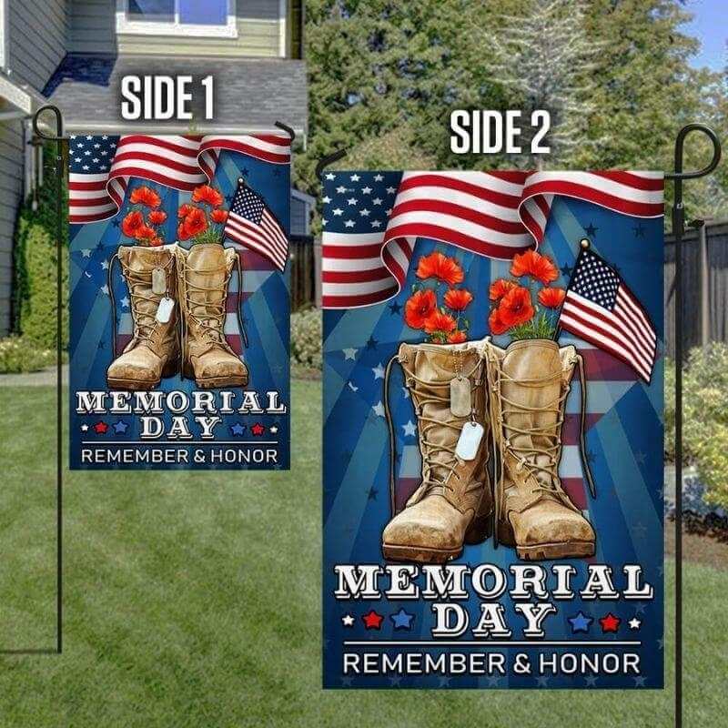 Memorial Day Veteran Remember and Honor Flag-Jolura