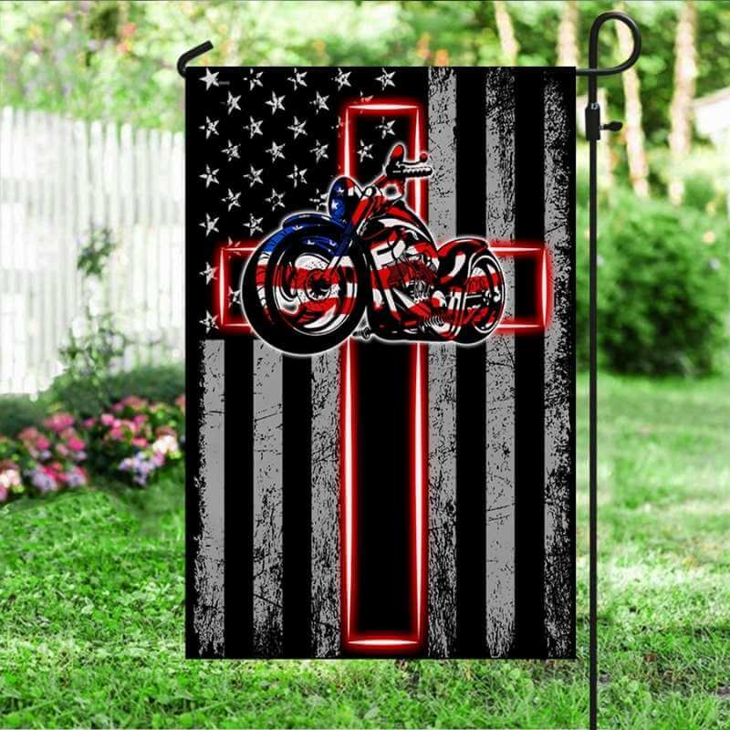 Motorbike Flag Jesus Motorcycle American Flag-Jolura