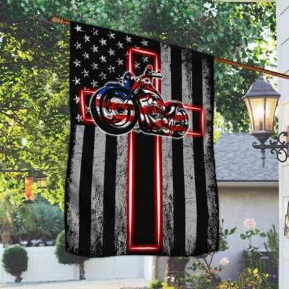 Motorbike Flag Jesus Motorcycle American Flag-Jolura