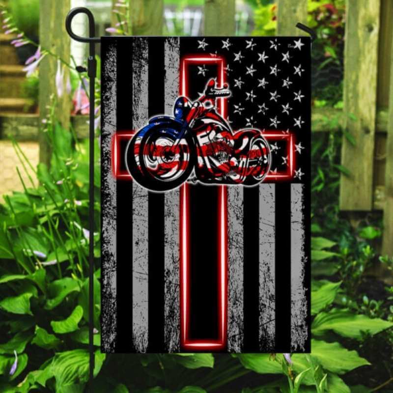 Motorbike Flag Jesus Motorcycle American Flag-Jolura