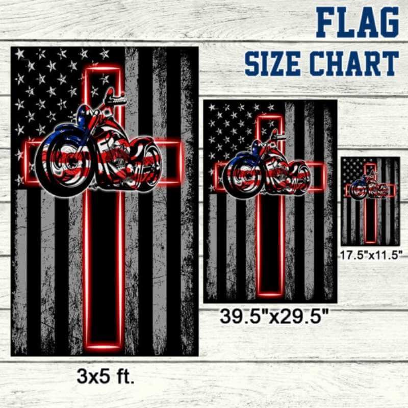 Motorbike Flag Jesus Motorcycle American Flag-Jolura