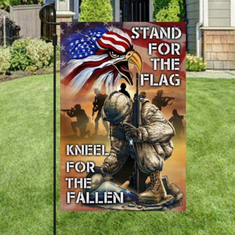 American Veterans Eagle Proud Served Memorial Day Flag-Jolura