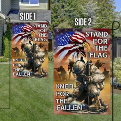 American Veterans Eagle Proud Served Memorial Day Flag-Jolura