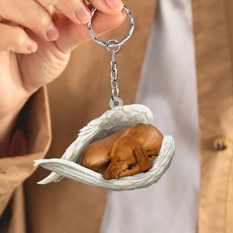 Sleeping Angel Acrylic Keychain Vizsla SA072-Jolura