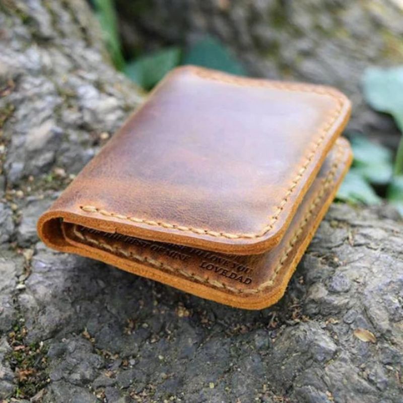To My Daughter From Mom - Leather Bifold Wallet-Jolura